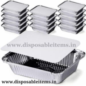 Aluminium containers for food packing wholesale disposable items 
