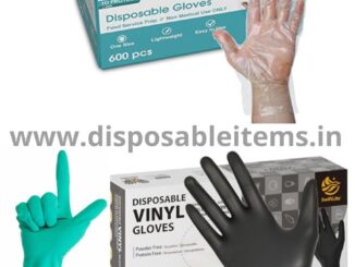 Disposable Gloves for cleaning, safety, medical use. rubber vinyl / nitrile made gloves, black, blue, white for cleaning, kitchen, clinic, saloon, hotel, shop, housekeeping.