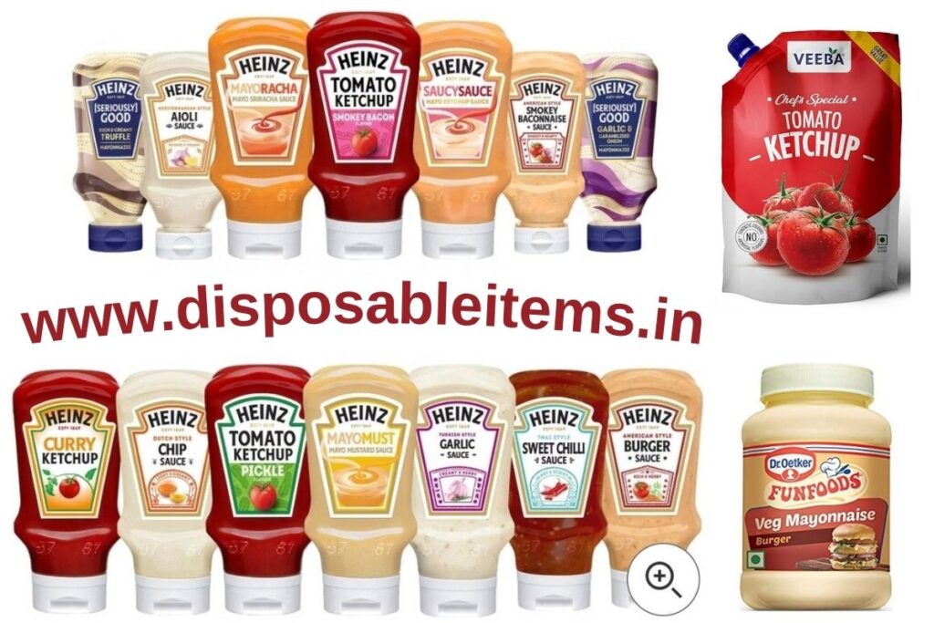 Sauce Mayonnaise ketchup pouch