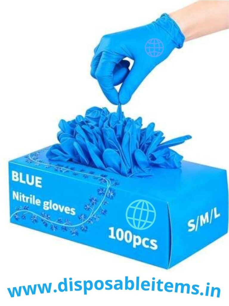 Disposable Gloves, for safety cleaning medical use. rubber vinyl / nitrile gloves, black blue-white for cleaning kitchen-clinic-saloon hotel shop housekeeping